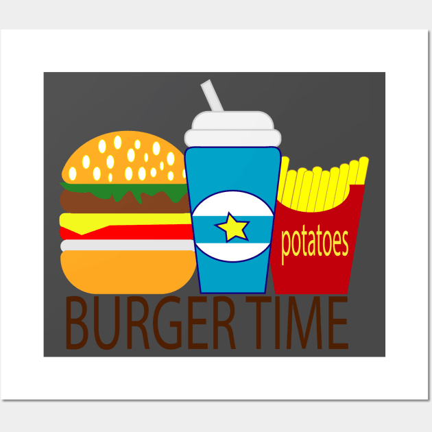 burger time Wall Art by saramo